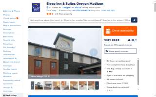 Sleep Inn & Suites Oregon - Madison website