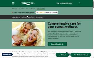 Deer Creek Dental website