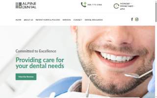 Alpine Dental Clinic website