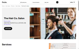 The Hair Co. Salon website