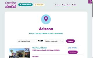 Comfort Dental - West Mesa website