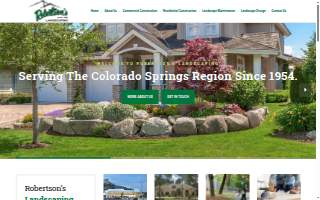Robertson's Landscaping website