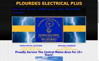 Plourdes Electrical Services website