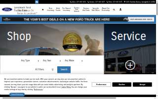 Landmark Ford, Inc. website