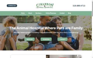 Cimarron Animal Hospital website