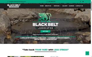 Black Belt Landscaping website