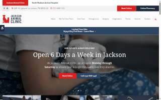 Jackson Animal Hospital website