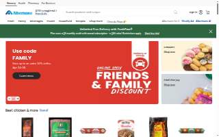Albertsons Pharmacy website