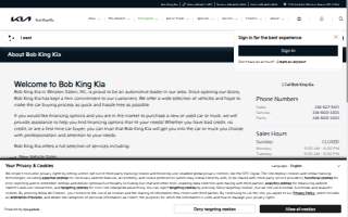 Bob King Automotive website