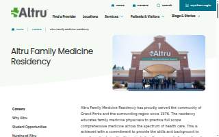 Altru Family Medicine Residency Pharmacy of Bismarck website