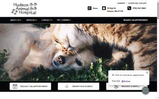 Hudson Animal Hospital, A Thrive Pet Healthcare Partner website