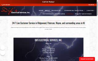 Dif's Electrical Services website