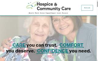 Hospice & Community Care website