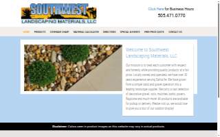 Southwest Landscaping Materials website