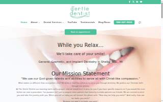 The Gentle Dentist website