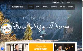 Pure Health Chiropractic website