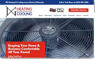 D&G Heating and Cooling, Inc. website