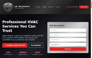 JR Heating and Cooling website