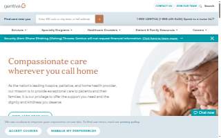 Gentiva Hospice of Greenville website