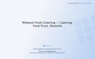 Midwest Fresh Catering of Rapid City website