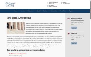 Colonial CPA Group website
