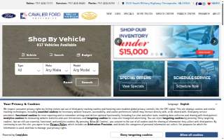 Cavalier Ford Greenbrier website