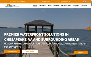 Waters Edge Construction, LLC website