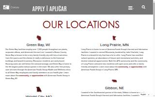 American Foods Group Health and Wellness Clinic website