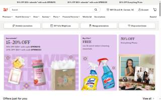 Walgreens Pharmacy (W Wedington Dr) website