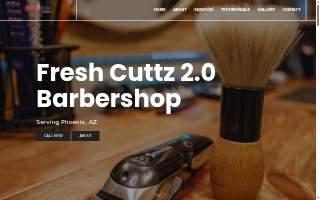 Fresh Cuttz 2.0 website