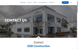 DEB Construction, LLC website