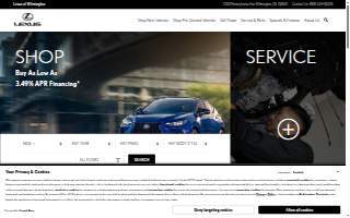 Lexus of Wilmington website