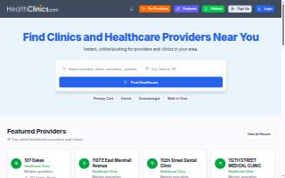 Affiliated Health Clinics website