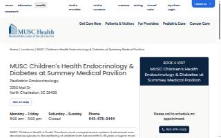 MUSC Children's Health Endocrinology & Diabetes at Summey Medical Pavilion website