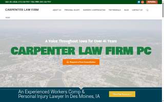 Carpenter Law Firm website