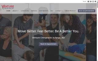 Venture Chiropractic website