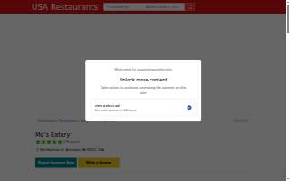 Mo’s Eatery website