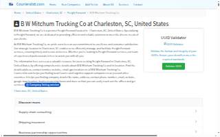 B W Mitchum Trucking Co website