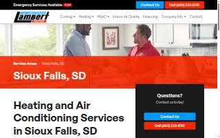 Lambert Heating & Air Conditioning Inc website