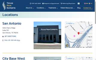 Texas Pain Experts website