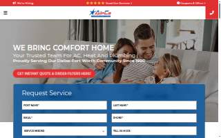 24/7 HVAC Services website