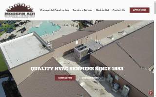 Modern Air Mechanical website