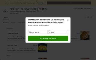 Coffee Up Roastery website