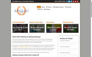 Apollo Air Conditioning & Heating - Chino Hills website