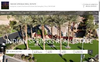 Indian Springs Real Estate website