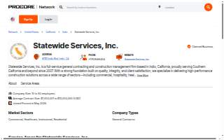 Statewide Building Group website
