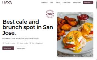 iJava Cafe website