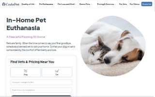 CodaPet - At Home Pet Euthanasia in Redwood City website