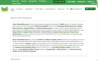 Green Thumb Nursery - Lake Forest website