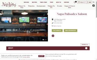 Napa Palisades Saloon website